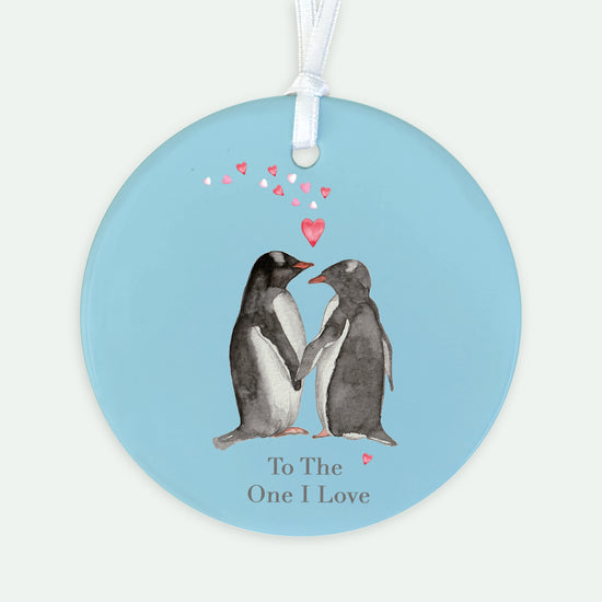 A6 Greeting Card with Ceramic Keepsake - Penguins Love Greeting & Note Cards Crumble and Core   