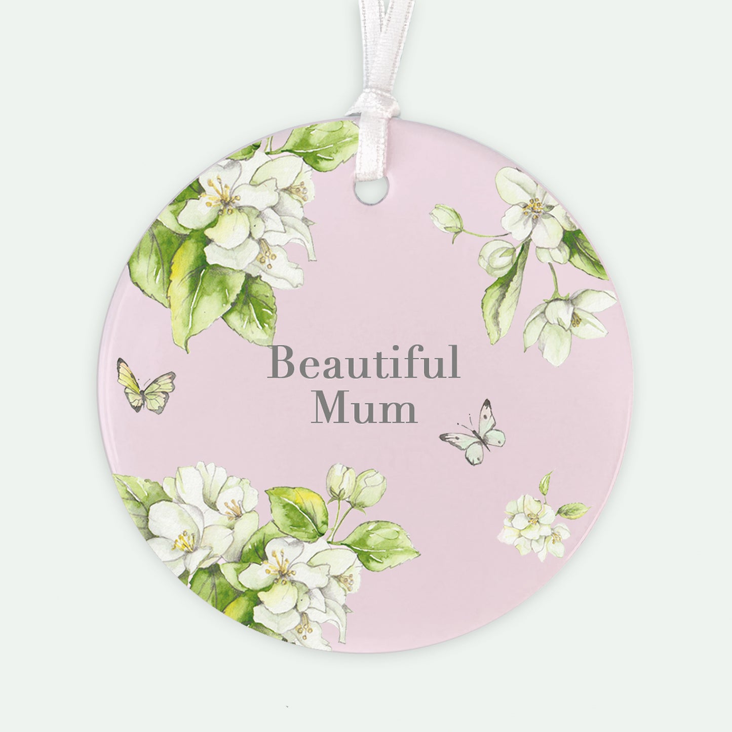 A6 Greeting Card with Ceramic Keepsake - Blossom Pink Beautiful Mum Greeting & Note Cards Crumble and Core   
