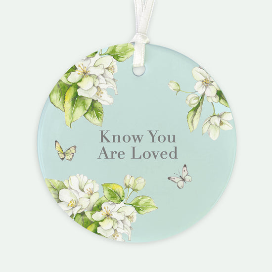 A6 Greeting Card with Ceramic Keepsake - Blossom Aqua Loved Greeting & Note Cards Crumble and Core   