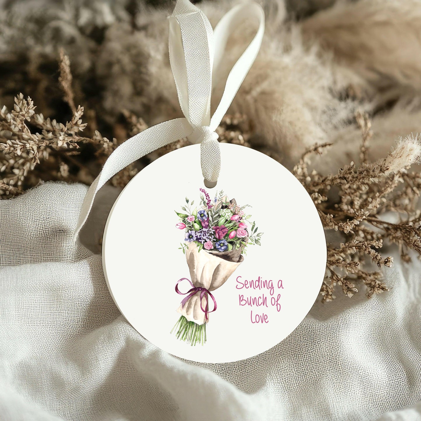 Ceramic Decoration - Keepsake Floral Bouquet Gift for Friend