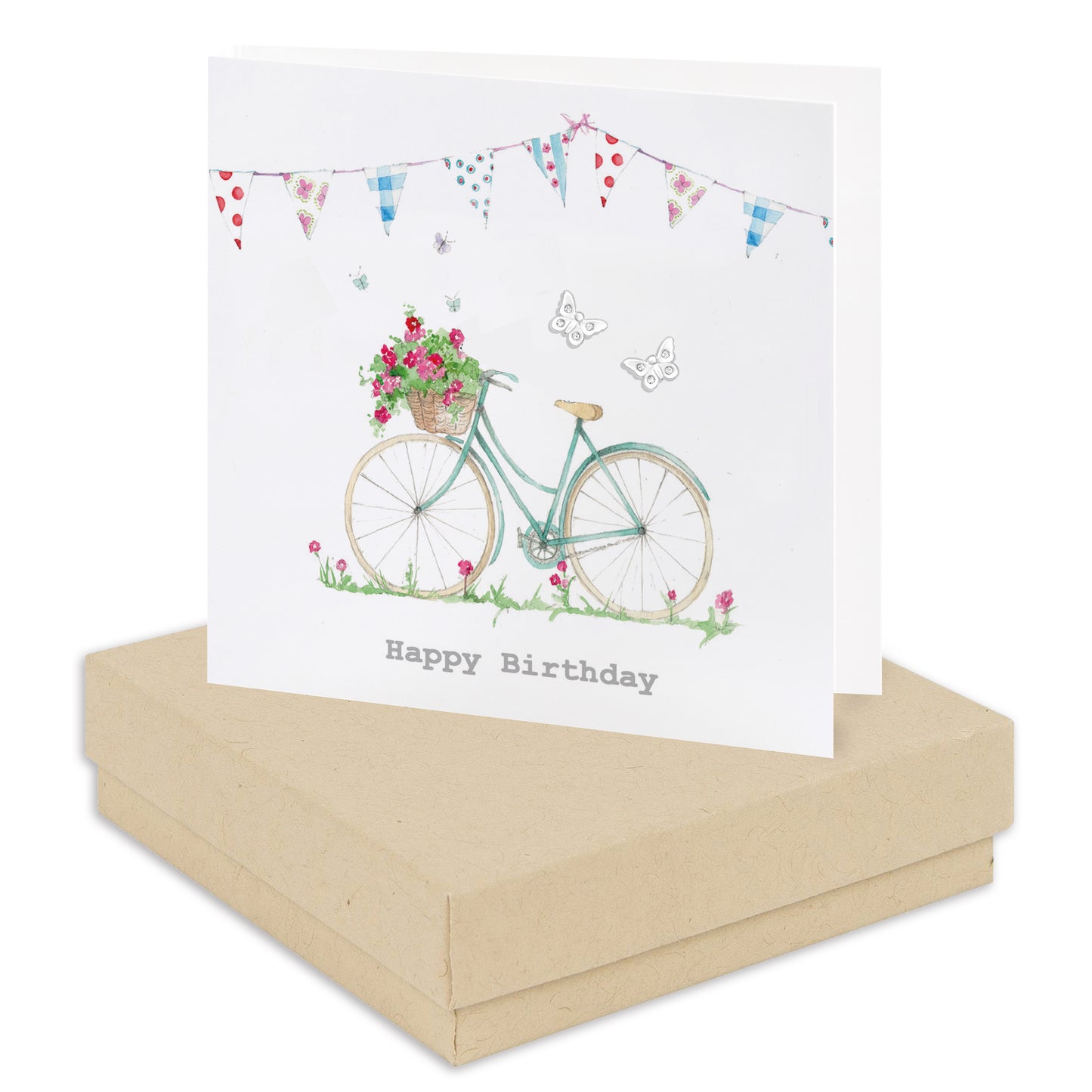 Silver Butterfly Studs – Sterling Silver Earrings With Gift Box & Eco Friendly Card