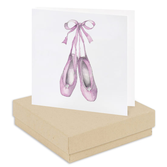 Boxed Ballet Shoes Earring Card Earrings Crumble and Core Kraft  