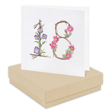 Carica l&#39;immagine nel visualizzatore di Gallery, Boxed Floral 18th Earring Card Earrings Crumble and Core Kraft  
