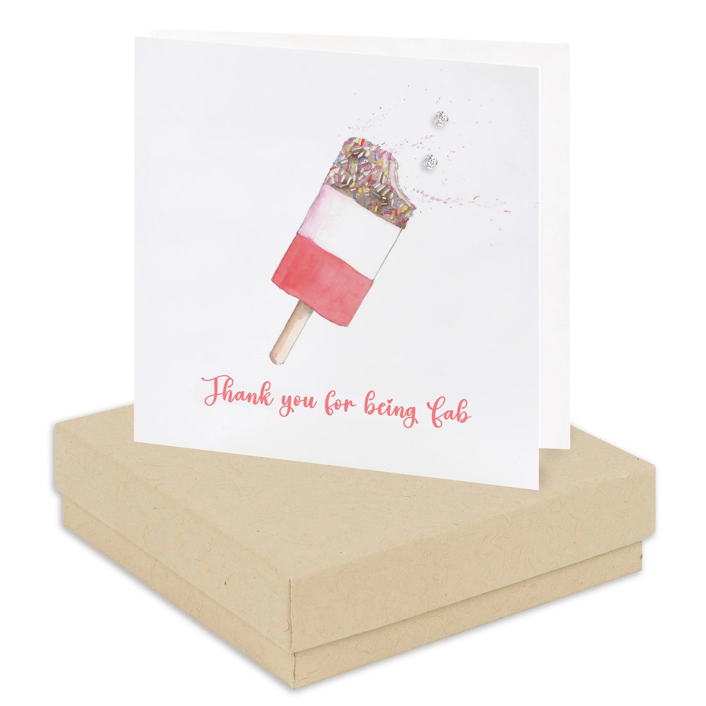 Sterling Silver Stud Earrings with Thank You Card Gift Box - Crumble and Core