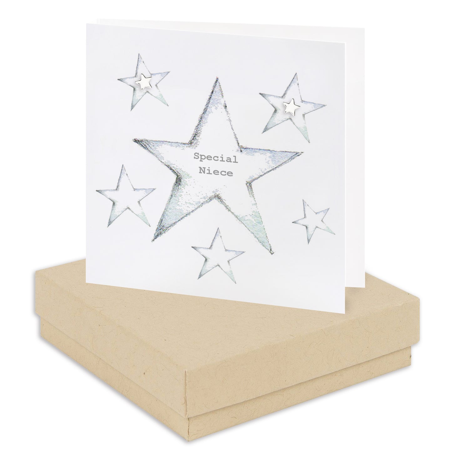 Boxed Earring Card Star Special Niece Earrings Crumble and Core Kraft  