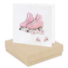Load image into Gallery viewer, Boxed Earring Card Roller Skates Earrings Crumble and Core Kraft  
