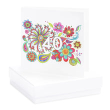 Load image into Gallery viewer, Boxed Boho 40th Earring Card
