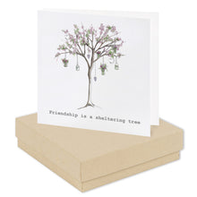 Load image into Gallery viewer, Boxed Friendship Blossom Tree Earring Card Earrings Crumble and Core Kraft  
