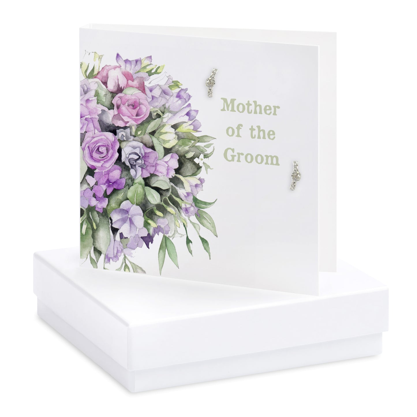 Boxed Floral Mother of the Groom Earring Card Earrings Crumble and Core   