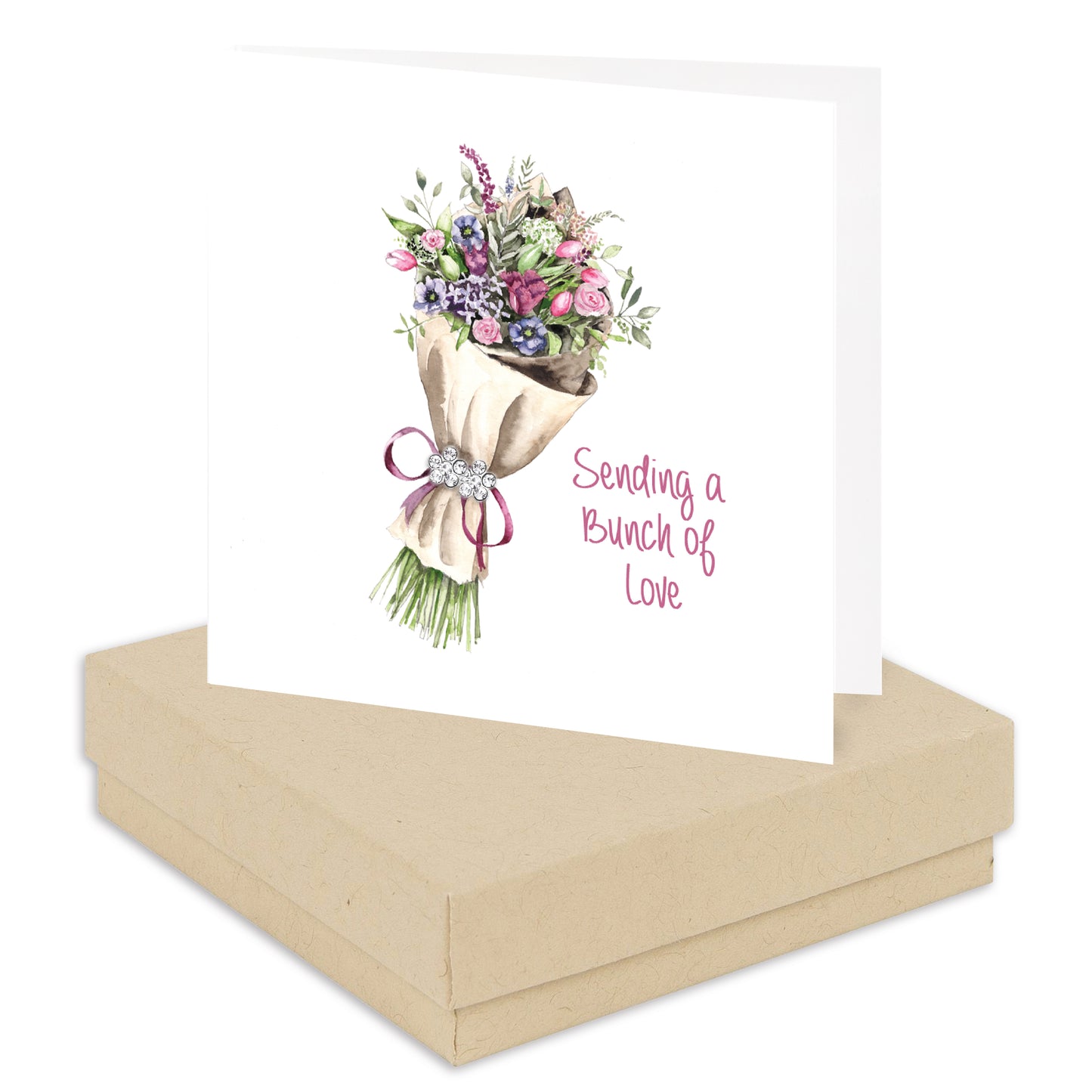 Sterling Silver Studs - Crystal Earrings - Delicate Flower Studs with Gift Box