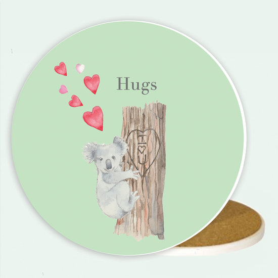 Ceramic Coaster - Koala Hugs Coasters Crumble and Core   