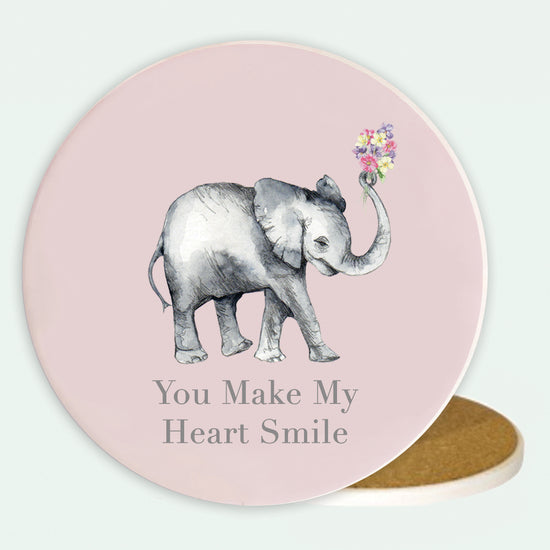 Ceramic Coaster - Elephant Smile Coasters Crumble and Core   
