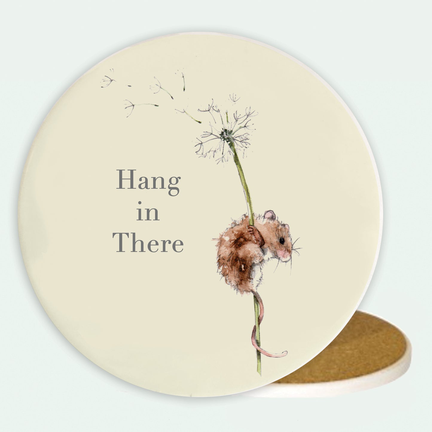 Ceramic Coaster - Mouse Hang In There Coasters Crumble and Core   