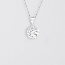 Load image into Gallery viewer, Sterling Silver Jewelled Disc Pendant
