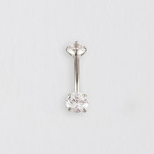 Carica l&#39;immagine nel visualizzatore di Gallery, Surgical Steel Crystal Belly Bar Body Jewelry Crumble and Core   
