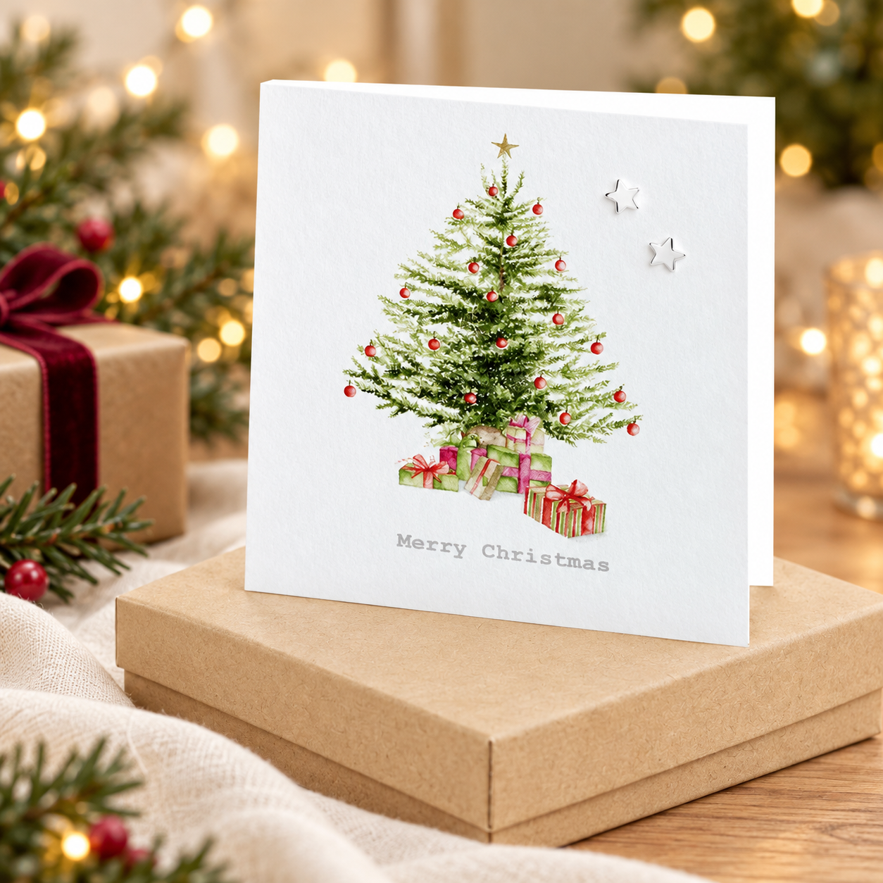 Sterling Silver Star Earrings – Elegant 925 Silver Studs with Gift Box