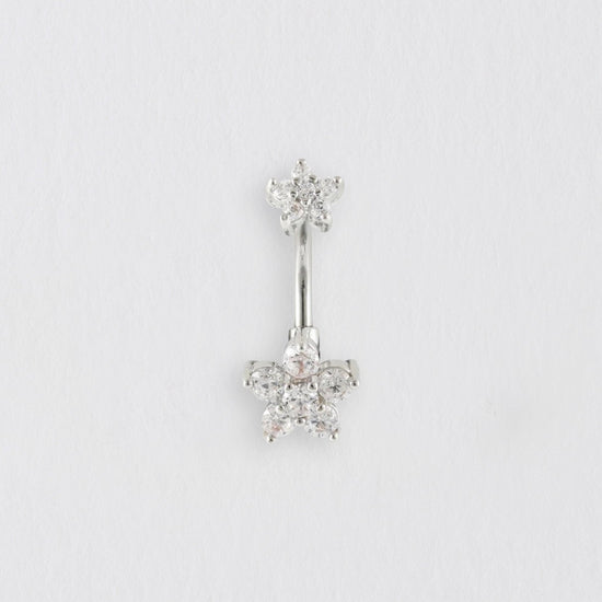 Make Up Boxed Card with Surgical Steel Crystal Navel Bar CP002 Body Jewelry Crumble and Core   