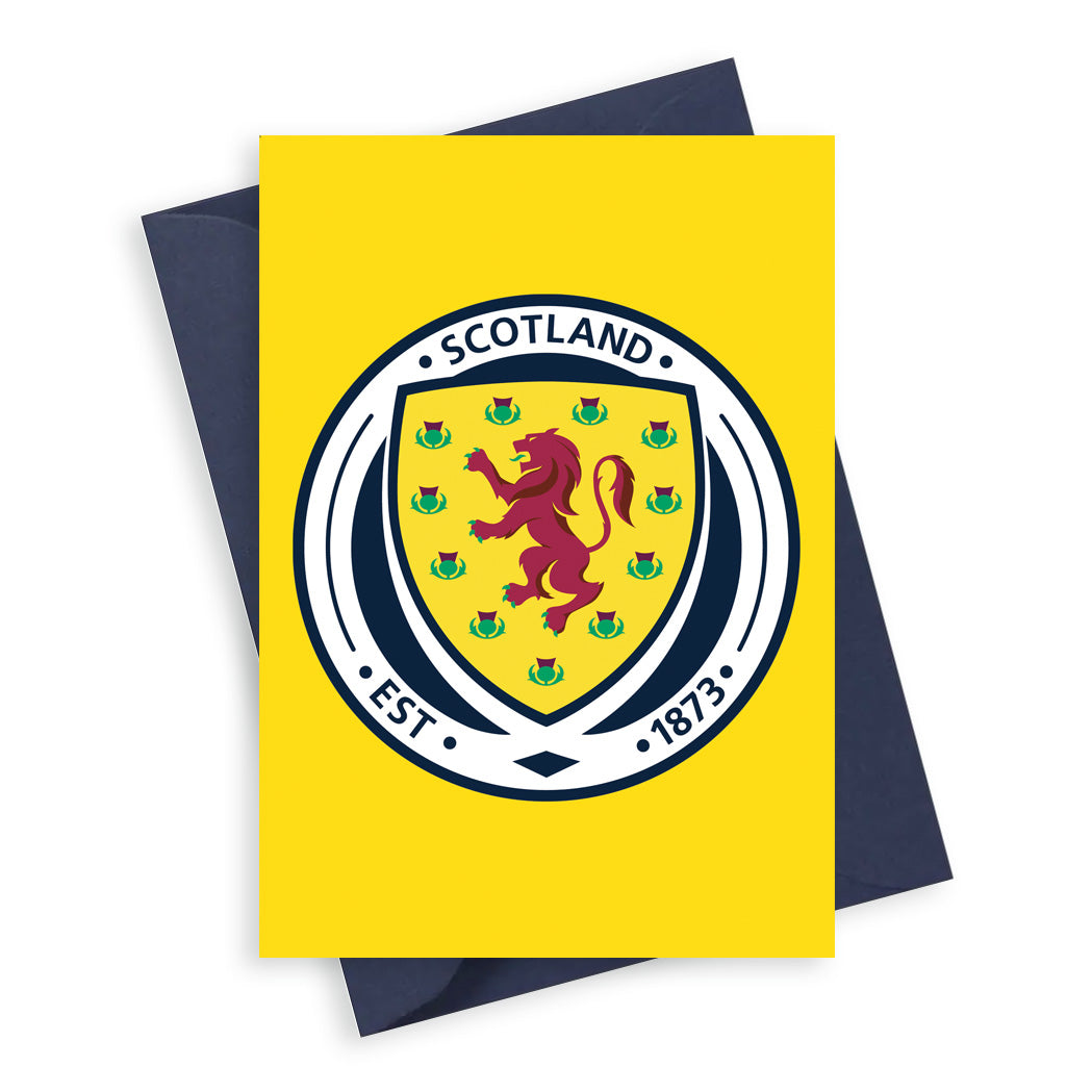 Scotland Football Crest A6 Greeting Card Greeting & Note Cards Crumble and Core   