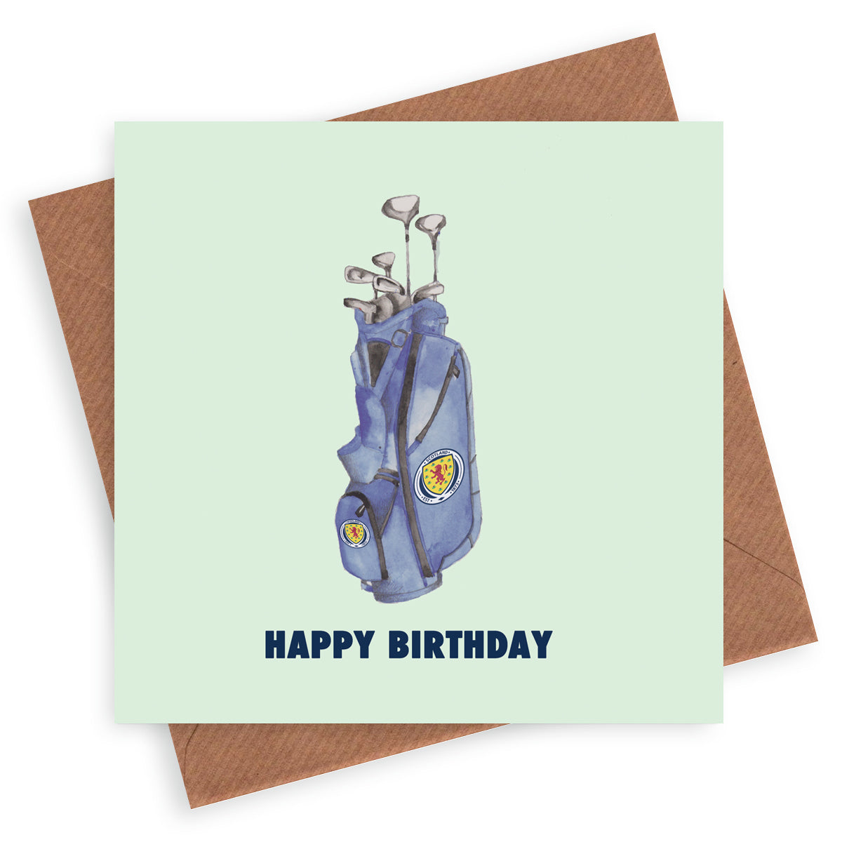 Scotland Football Golf Happy Birthday Greeting Card Greeting & Note Cards Crumble and Core   