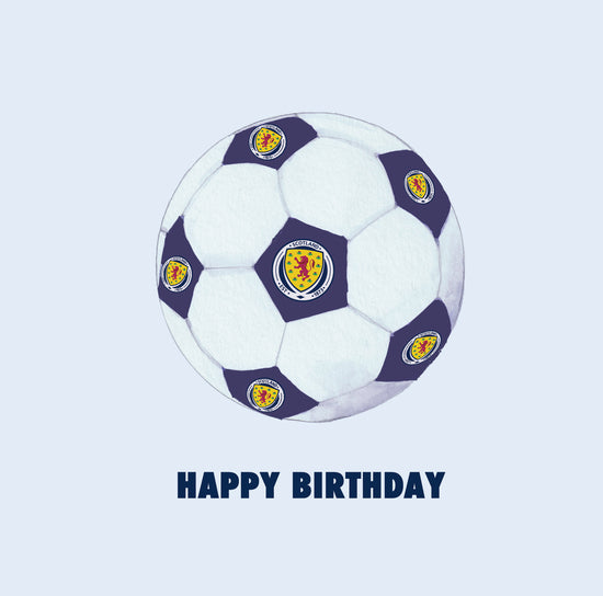 Scotland Football Happy Birthday Football Greeting Card Greeting & Note Cards Crumble and Core   