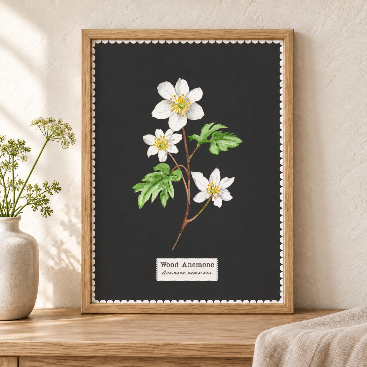 Snowdrop Botanical Watercolour Art Print - A4 Unframed