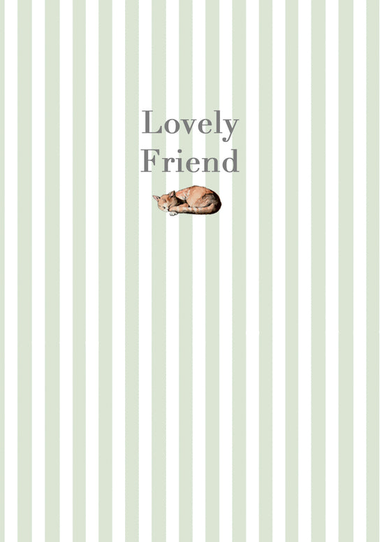 A6 Greeting Card with Ceramic Keepsake - Cats Lovely Friend Greeting & Note Cards Crumble and Core   