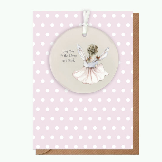 A6 Greeting Card with Ceramic Keepsake - Fairy Greeting & Note Cards Crumble and Core   