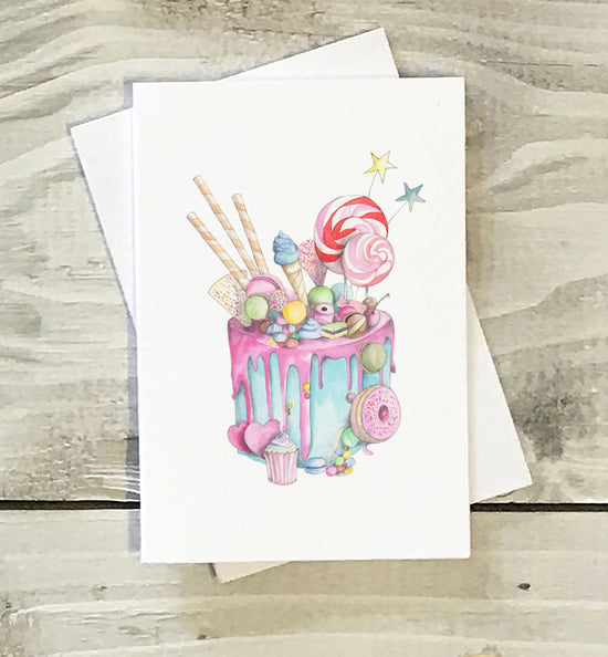 Mini Greeting Card -Cake Greeting & Note Cards Crumble and Core   