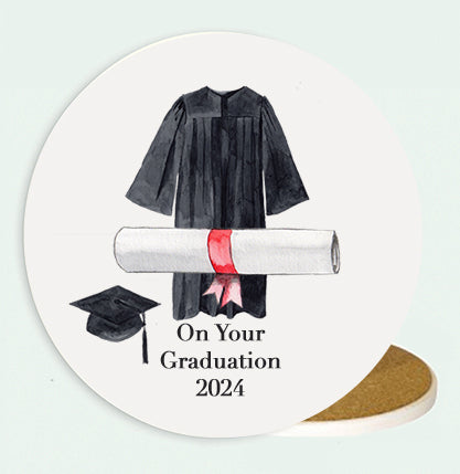 Ceramic Coaster - Graduation Gown