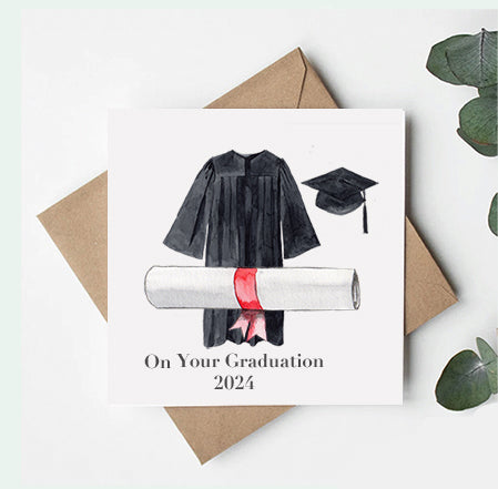 Graduation Gown Card Greeting & Note Cards Crumble and Core   