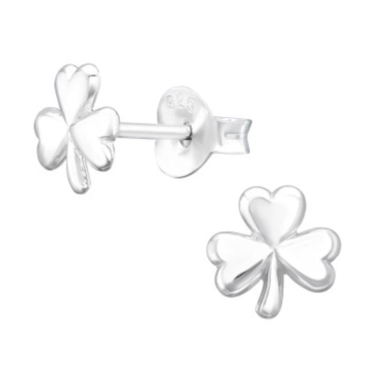 Clover Silver Earring Stud Earrings Crumble and Core   