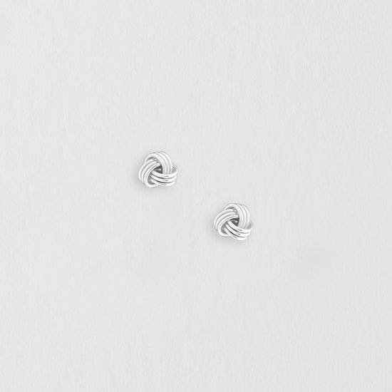 Knot Silver Earring Stud Earrings Crumble and Core   