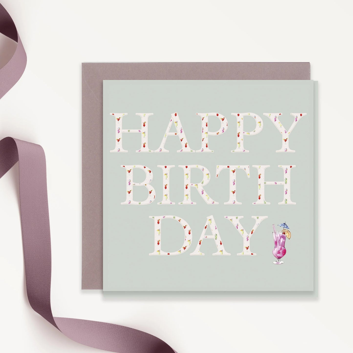 Birthday Greeting Card – Luxury Handmade Watercolour Card With Envelope Included