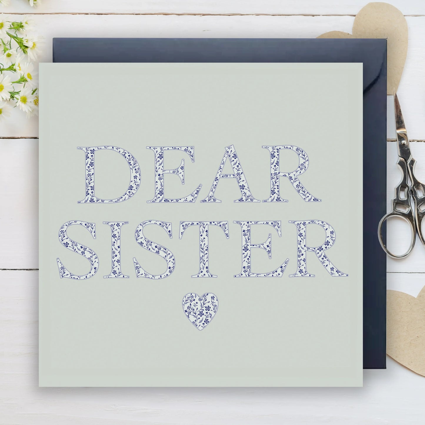 Birthday Sister Letters Greeting Card-Perfect Happy Birthday Sister Greeting Card
