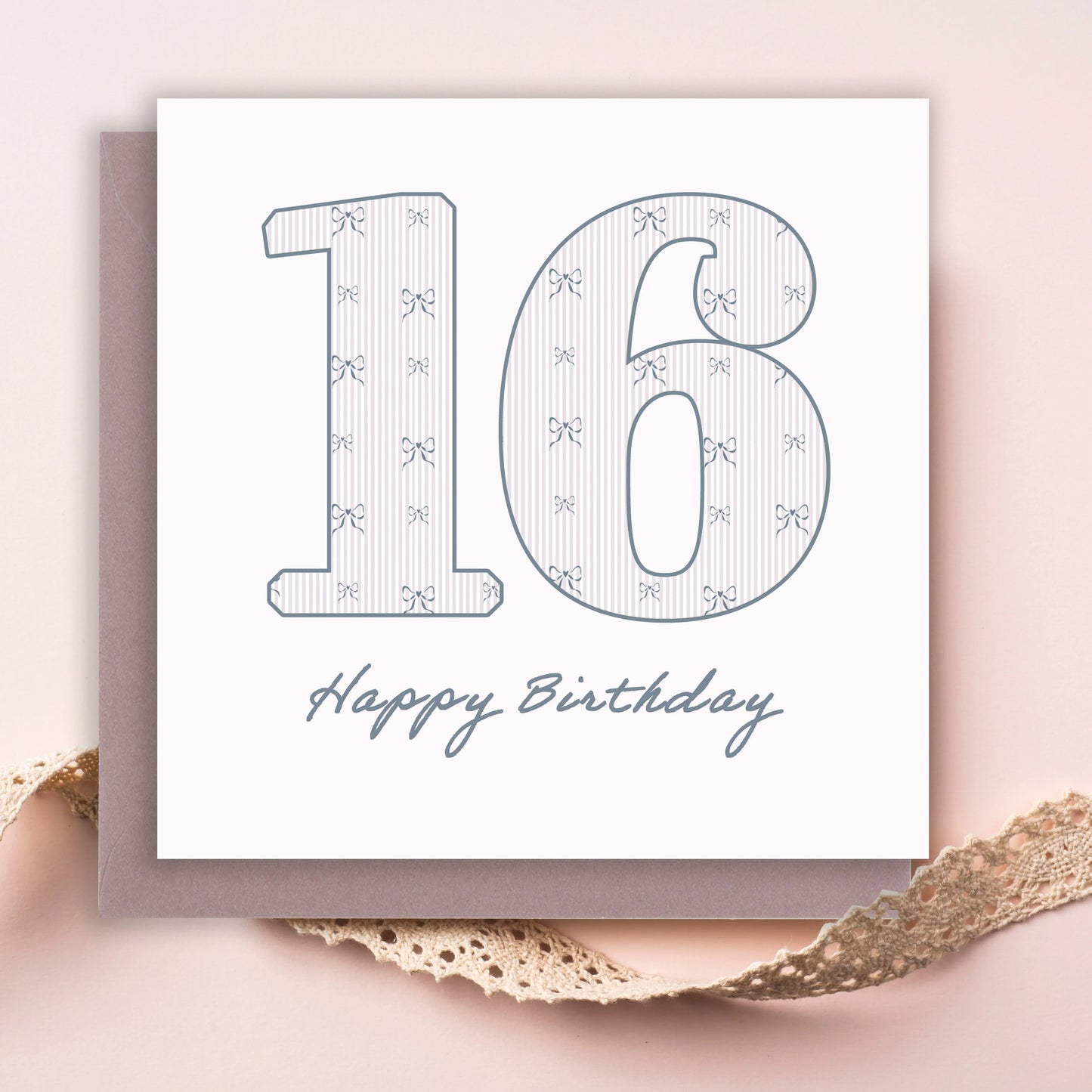 Aged 16 Letters Greeting Card-Perfect 16th Birthday Greeting Card
