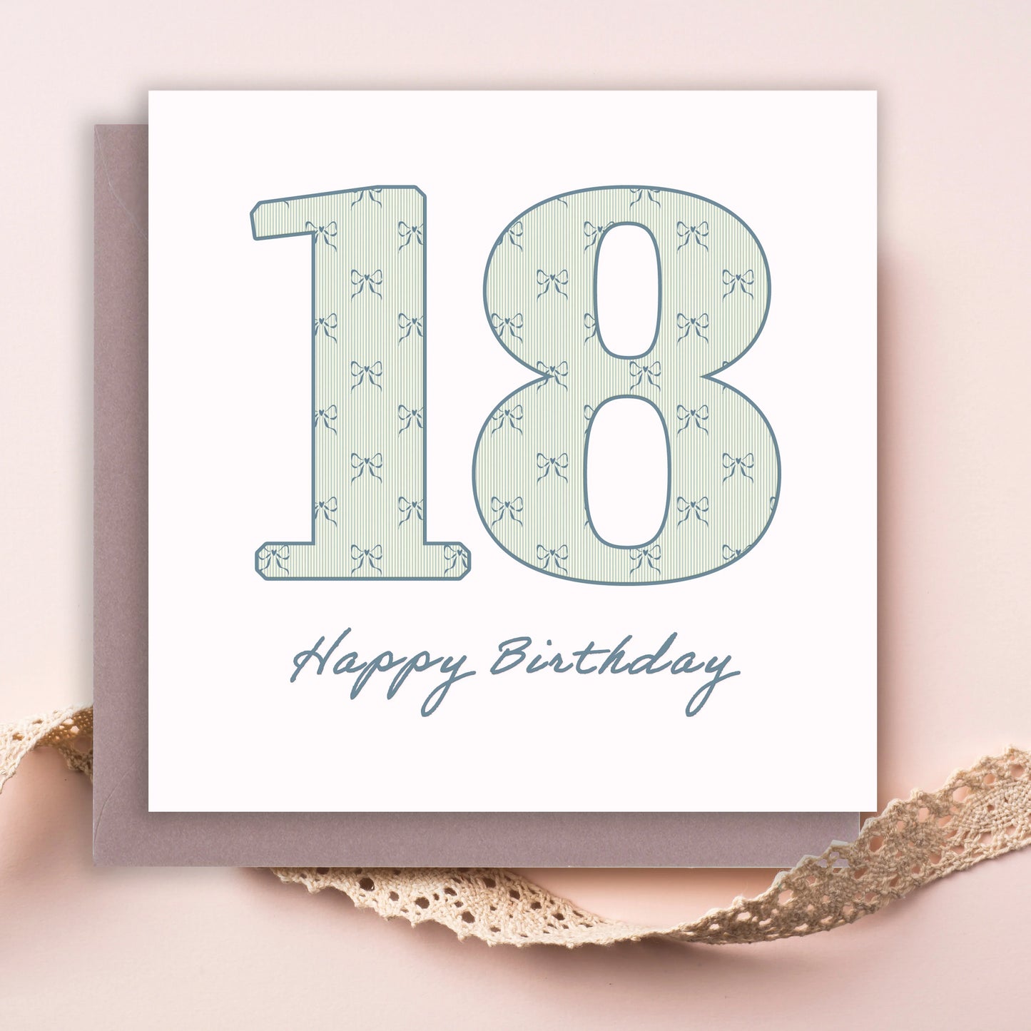 Aged 18 Letters Greeting Card-Perfect 18th Birthday Greeting Card