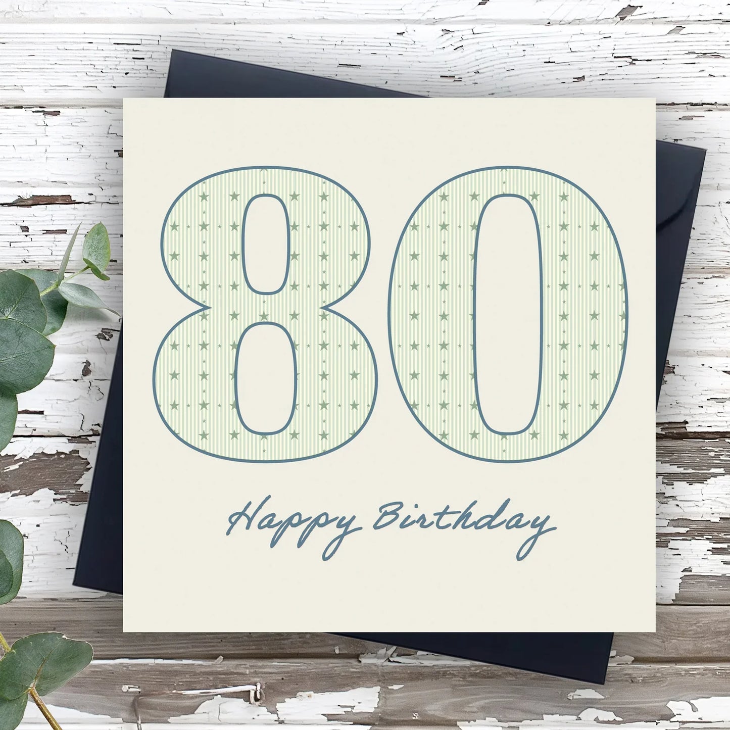 Aged 80 Greeting Card-Perfect Male 80th Birthday Greeting Card