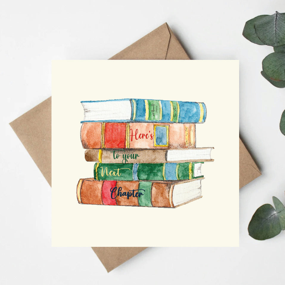 Next Chapter – Luxury Greeting Card with Kraft Envelope Included