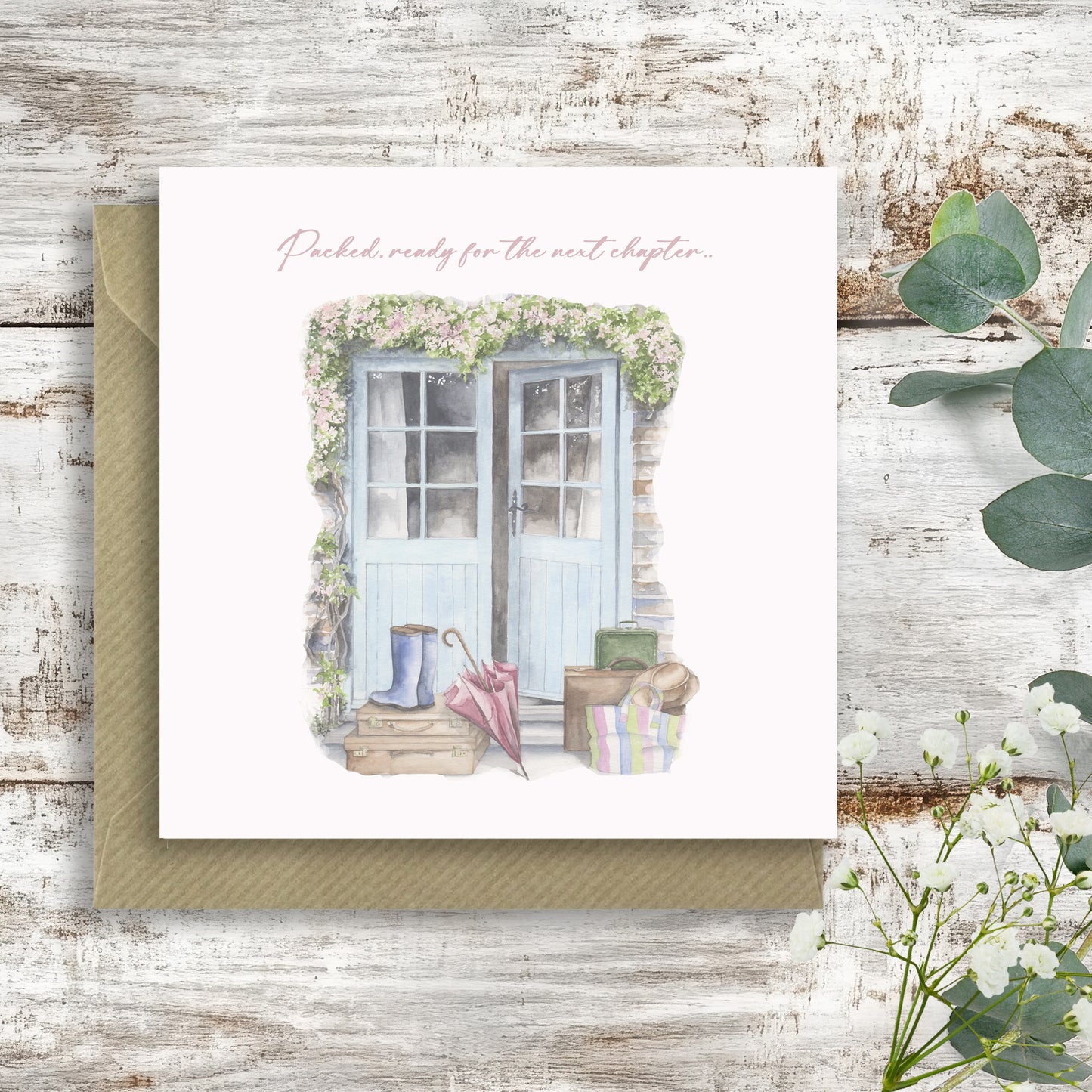 Doorway – Luxury Next Chapter Greeting Card with Kraft Envelope Included