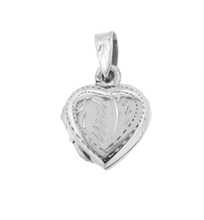 Load image into Gallery viewer, Sterling Silver Heart Locket Pendant Charms &amp; Pendants Crumble and Core   

