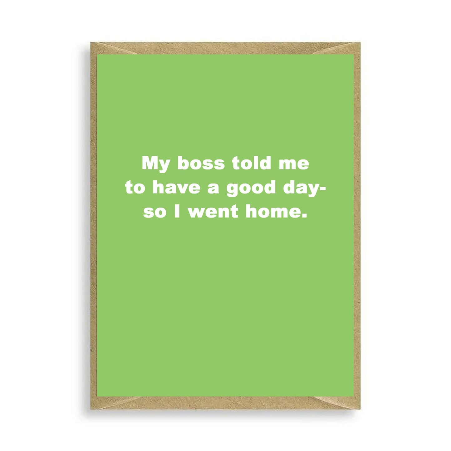 My Boss Mini Card - Crumble and Core