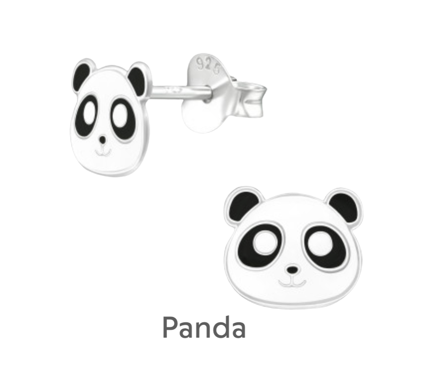 Boxed Earring Card Pandas Earrings Crumble and Core   