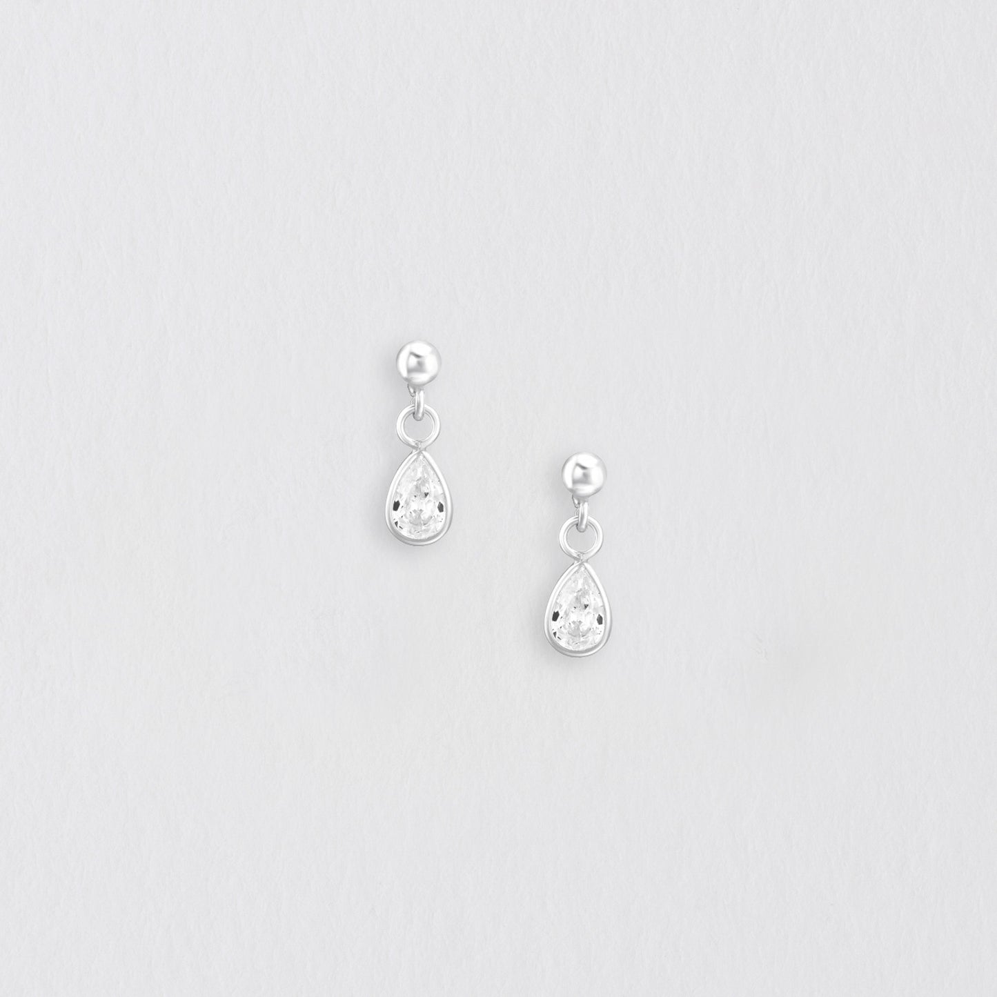 Dangly CZ Silver Earring Stud Earrings Crumble and Core   