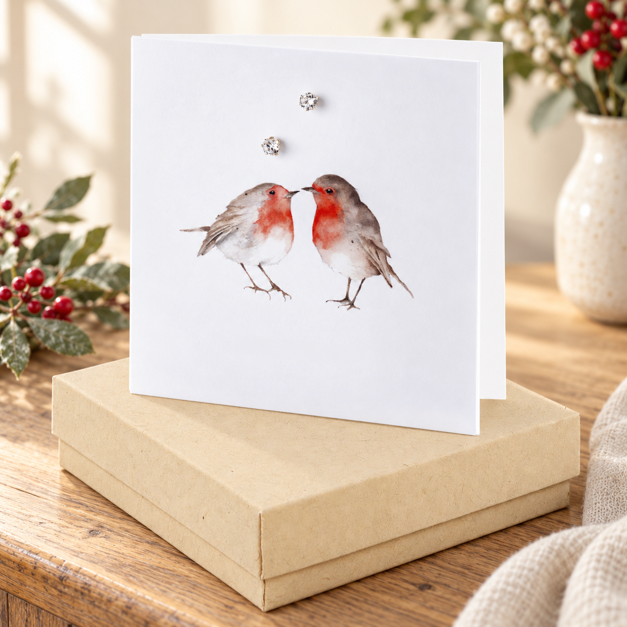 Sterling Silver Stud Earrings – Robin Design | Gift Boxed Silver Stud Gift Set