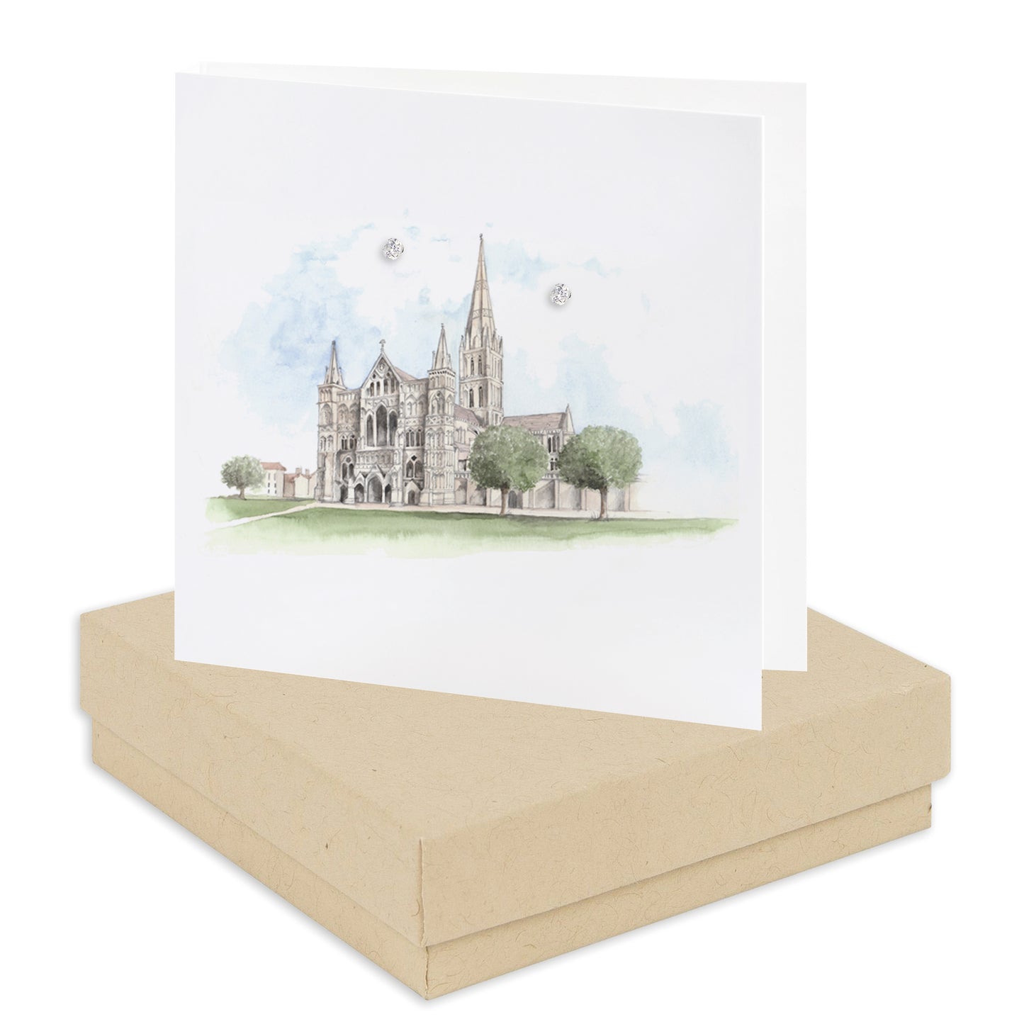 Salisbury Cathedral Earring Card Earrings Crumble and Core   