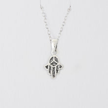 Load image into Gallery viewer, Sterling Silver Hamsa Pendant Charms &amp; Pendants Crumble and Core   
