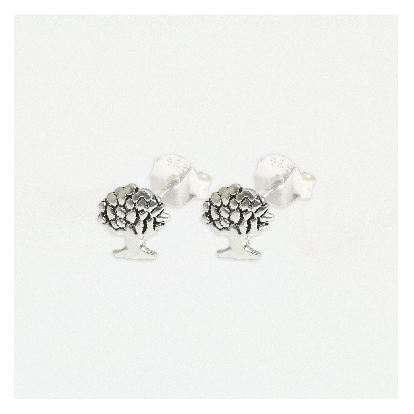 Tree of Life Silver Ear Studs Earrings Crumble and Core   