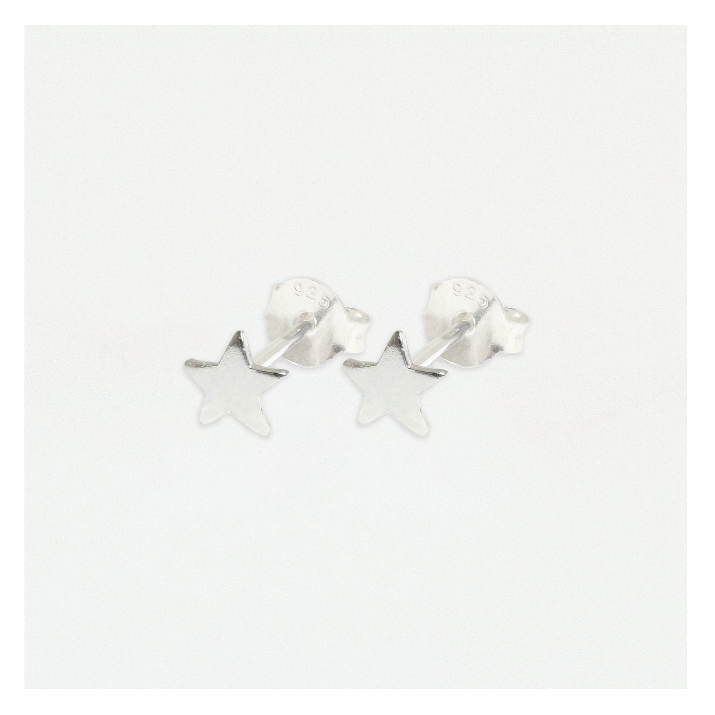 Star Silver Ear Studs Earrings Crumble and Core   