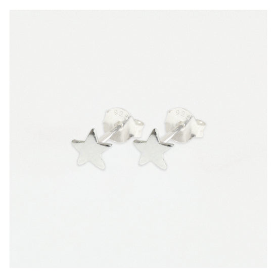 Star Silver Ear Studs Earrings Crumble and Core   
