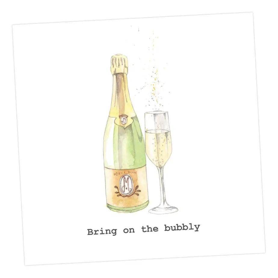 Bring on the bubbly Greeting Card Greeting & Note Cards Crumble and Core 12 x 12 cm  